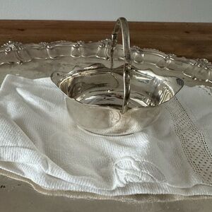 Antique Silver Plated Basket